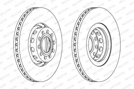 Диск тормозной FERODO DDF954C1