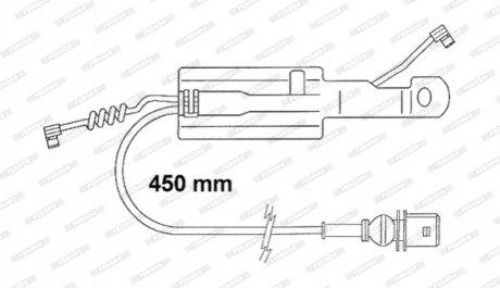 Датчик износа тормозных колодок FERODO FAI166 (фото 1)