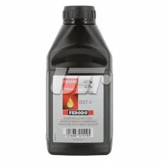 Гальмівна рідина DOT4 (0,5L) [сухість: 249°C, вологість: 158°C SAE 1350, ISO/DIN 4925 FERODO FBX050 Купити в Україні