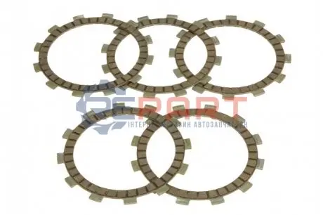 Комплект фрикційних пластин зчеплення KAWASAKI KLX SUZUKI DR, DR-Z, GN, GP, GS, GT, GZ, RM, RV, TF, TS 80-200 1973-2007 FERODO FCD0301 Купити в Україні