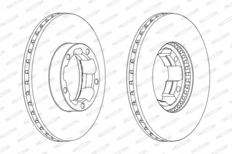 Гальмівний диск FERODO FCR261A (фото 1)