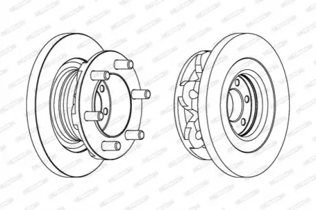 Диск тормозной FERODO FCR313A