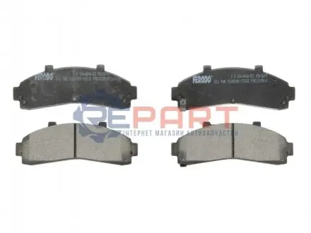 Комплект гальмівних колодок передн, FORD F-250 FORD USA BRONCO II, E, EXPLORER, F-250, F-350, RANGER MAZDA B-SERIE 2.3-7.5 09.85-09.07 FERODO FDB1129