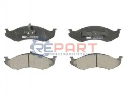 Комплект гальмівних колодок передн (із замком), JEEP CHEROKEE, COMANCHE, GRAND CHEROKEE I, WRANGLER I, WRANGLER II KIA CARNIVAL I 2.1D-5.9 10.84-04.07 FERODO FDB1267