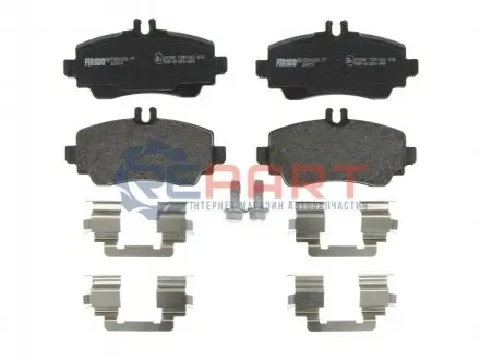 Фото Колодки гальмівні (передні) MB A-class (W168) 97-04 (з пружинками) FERODO (FDB1303) зображення 1