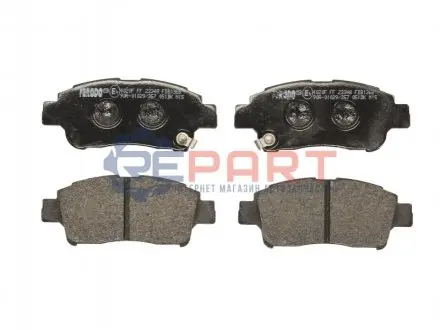 Комплект гальмівних колодок передн, TOYOTA ECHO, PLATZ, PROBOX / SUCCEED, VIOS / SOLUNA VIOS, YARIS, YARIS VERSO 1.0-1.5 04.99-08.14 FERODO FDB1368