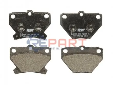 Комплект гальмівних колодок задн, PONTIAC VIBE TOYOTA CAMRY, CELICA, COROLLA, COROLLA VERSO, IST, PRIUS, YARIS, YARIS VERSO 1.0-2.0D 10.82-12.09 FERODO FDB1395