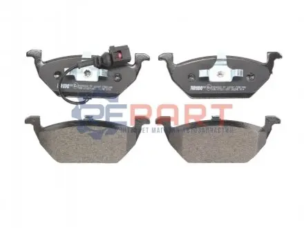 Фото Колодки гальмівні (передні) Audi A3/Skoda Fabia/Octavia 96-13/VW Caddy 04-15/Golf 97- (+датчик) FERODO (FDB1398) зображення 1