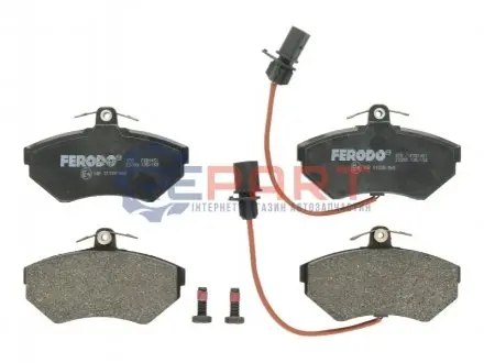 Комплект гальмівних колодок передн, AUDI A4 B5, A4 B6, A4 B7 VW PASSAT B5 1.6-3.0D 11.94-06.08 FERODO FDB1451 Купити в Україні