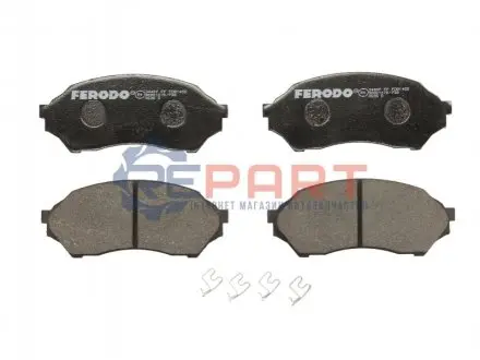 Комплект гальмівних колодок передн, MAZDA 323 F VI, 323 S VI 1.3-1.6 09.98-05.04 FERODO FDB1455