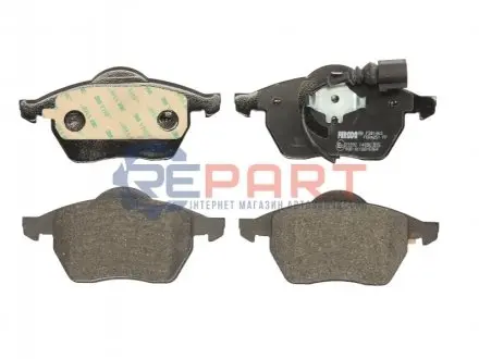 Комплект гальмівних колодок передн (із замком), AUDI A3, A4 B5, TT SEAT LEON, TOLEDO II SKODA OCTAVIA I VW BORA, BORA I, GOLF IV, NEW BEETLE, POLO IV 1.4-3.2 11.94-12.10 FERODO FDB1463 Купити в Україні
