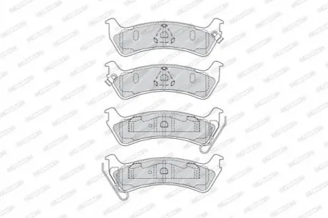 Комплект гальмівних колодок задн, JEEP GRAND CHEROKEE I 2.5D-5.9 09.91-04.99 FERODO FDB1549 Купити в Україні