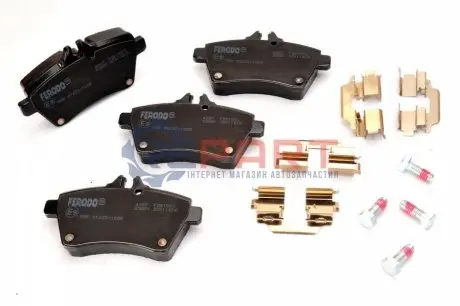 Фото Колодки гальмівні (передні) MB A-class (W169) 04-12/B-class (W245) 05-11 FERODO (FDB1593) зображення 1