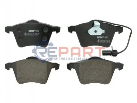 Комплект гальмівних колодок передн (із замком), FORD GALAXY I, GALAXY MK I SEAT ALHAMBRA VW SHARAN 1.9D-2.3 03.95-03.10 FERODO FDB1654