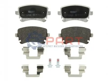 Комплект гальмівних колодок задн, AUDI A4 B6, A4 B7, A6 ALLROAD C6, A6 C5, A6 C6, A8 D3 BENTLEY CONTINENTAL, CONTINENTAL FLYING SPUR, FLYING SPUR 2.0-6.0ALK 07.02 FERODO FDB1655 Купити в Україні