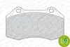 Фото Комплект гальмівних колодок передн, ABARTH 500 / 595 / 695 RENAULT CLIO III, MEGANE II 1.4/2.0/2.0D 05.04 FERODO (FDB1667) зображення 1