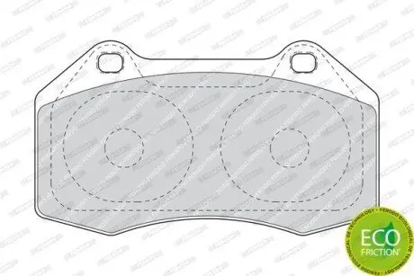 Комплект гальмівних колодок передн, ABARTH 500 / 595 / 695 RENAULT CLIO III, MEGANE II 1.4/2.0/2.0D 05.04 FERODO FDB1667 Купити в Україні