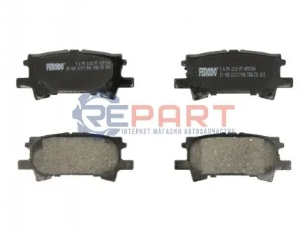Комплект гальмівних колодок задн, LEXUS RX TOYOTA HARRIER, HIGHLANDER / KLUGER 2.4-3.5 09.00-12.13 FERODO FDB1731 Купити в Україні