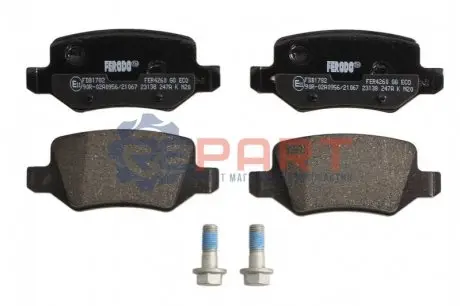 Фото 1 — Колодки гальмівні (задні) MB A-class (W168/W169) 97-12/Vaneo (W414) 02-05 замінено на 0986494023 FERODO (FDB1782) Фото Колодки гальмівні (задні) MB A-class (W168/W169) 97-12/Vaneo (W414) 02-05 замінено на 0986494023 FERODO (FDB1782) зображення 1