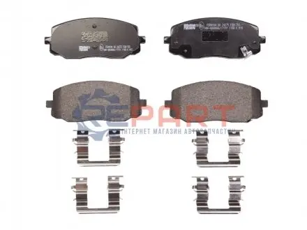 Комплект гальмівних колодок передн, HYUNDAI I10 I KIA PICANTO I, PICANTO II 1.0-1.2LPG 04.04-05.18 FERODO FDB1783