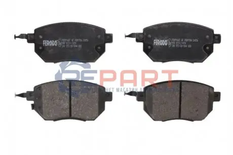 Комплект гальмівних колодок передн, INFINITI FX, G, M35, M45 NISSAN MAXIMA / MAXIMA QX IV, MAXIMA VI, MURANO I 2.0-4.5 10.97 FERODO FDB1786 Купити в Україні