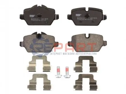 Фото Колодки гальмівні (задні) BMW 1 (E81/E82/E87)/3 (E90/E91/E92/E93) 04-13 FERODO (FDB1806) зображення 1