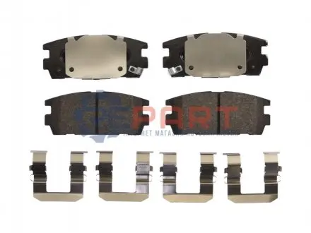 Комплект гальмівних колодок задн, HYUNDAI TERRACAN 2.5D/2.9D/3.5 11.01-12.06 FERODO FDB1841