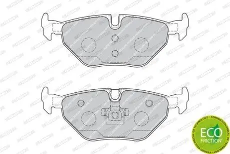 Комплект гальмівних колодок задн (із замком), BMW 3 (E36), 3 (E46), Z3 (E36), Z4 (E85), Z4 (E86) MG MG 6, ZT, ZT- T ROVER 75, 75 I SAAB 9-5 1.6-4.6 09.90 FERODO FDB1867 Купити в Україні