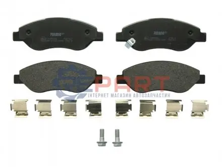 Комплект гальмівних колодок передн (із замком), OPEL CORSA D 1.4/1.7D 08.06-08.14 FERODO FDB1921