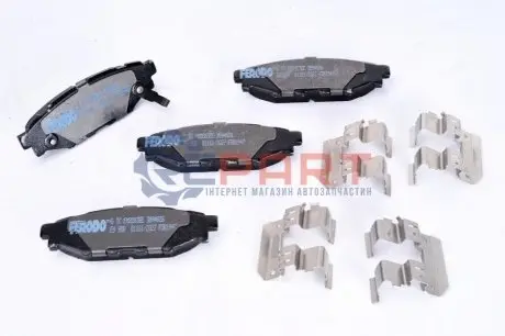 Комплект гальмівних колодок задн (із замком), SUBARU BRZ, FORESTER, IMPREZA, LEGACY IV, LEGACY V, OUTBACK, WRX, XV 1.5-3.6 09.03 FERODO FDB1947 Купити в Україні