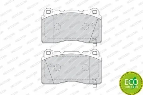 Комплект гальмівних колодок передн (без комплектуючих), VOLVO S60 I, V70 II CADILLAC ATS CHEVROLET CORVETTE CHRYSLER 300C DODGE CHALLENGER, CHARGER, VIPER HONDA CIVIC IX 1.6-Electric 01.98 FERODO FDB1968 Купити в Україні