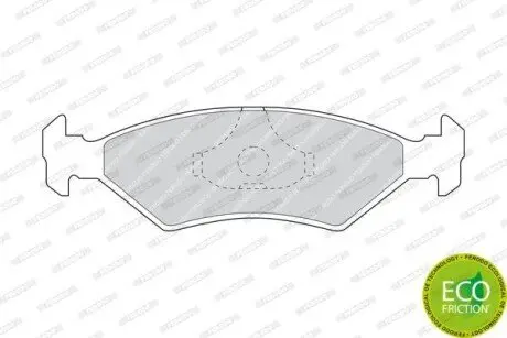 Тормозные колодки, дисковые. FERODO FDB206