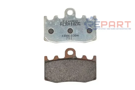Гальмівні колодки передн, призначення: шосейне, матеріал: platinum-P, 51,8x77,6x8,5мм BMW K, R 750-1300 1991-2015 FERODO FDB2125P