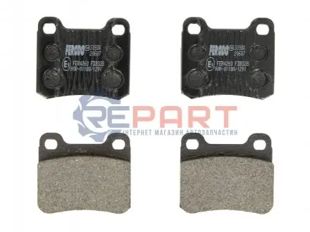Комплект гальмівних колодок задн, MERCEDES 190 (W201) 1.8-2.6 10.82-08.93 FERODO FDB328