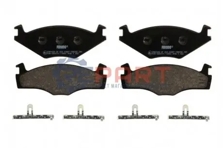 Комплект гальмівних колодок передн, SEAT CORDOBA, IBIZA II VW GOLF I, GOLF II, GOLF III, JETTA I, JETTA II, PASSAT B1, PASSAT B2, POLO, SANTANA, SCIROCCO 1.3-2.2 05.73-09.02 FERODO FDB392