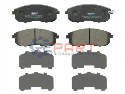 Комплект гальмівних колодок передн, FIAT SEDICI NISSAN CUBE SUZUKI SX4 1.5-1.9D 06.06 FERODO FDB4112