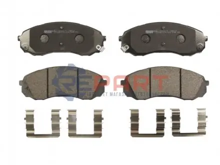 Комплект гальмівних колодок передн, HYUNDAI H-1 CARGO, H-1 TRAVEL KIA CARNIVAL III 2.2D-2.9D 04.06 FERODO FDB4113