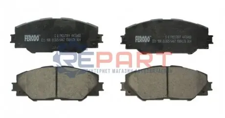 Комплект гальмівних колодок передн, LEXUS NX PONTIAC VIBE TOYOTA AURIS, MARK X ZIO I, MATRIX, MIRAI, PRIUS PLUS, RAV 4 III, RAV 4 IV 1.3-Electric 11.05 FERODO FDB4136 Купити в Україні