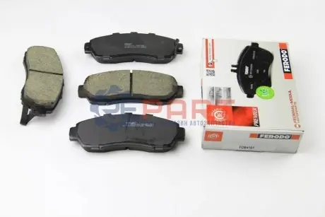 Комплект гальмівних колодок передн, GREAT WALL HOVER H6 HONDA CR-V II, CR-V III, CR-V IV, CR-V V, ODYSSEY SUBARU LEGACY VI 1.5-3.6 09.01 FERODO FDB4161 Купити в Україні