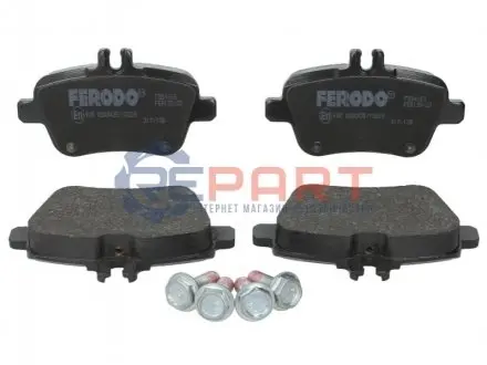 Комплект гальмівних колодок задн, MERCEDES A (W176), B SPORTS TOURER (W246, W242), CLA (C117), CLA SHOOTING BRAKE (X117), GLA (X156), SLC (R172), SLK (R172) INFINITI Q30 1.5D-Electric 02.11 FERODO FDB4163 Купити в Україні