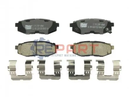 Комплект гальмівних колодок задн, SUBARU BRZ, FORESTER, IMPREZA, LEGACY V, OUTBACK, TRIBECA TOYOTA GT 86 2.0-3.6 11.01 FERODO FDB4187