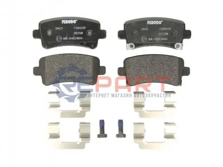 Комплект гальмівних колодок задн, BUICK LA CROSSE CHEVROLET MALIBU OPEL INSIGNIA A, INSIGNIA A COUNTRY SAAB 9-5 1.6-3.6 07.08 FERODO FDB4209 Купити в Україні