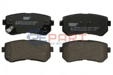 Комплект гальмівних колодок задн, HYUNDAI ACCENT III, I20 I, I30, IX20, IX35 KIA CEE'D, PRO CEE'D, SPORTAGE II, SPORTAGE III 1.1D-Electric 09.04-07.19 FERODO FDB4235 Купити в Україні