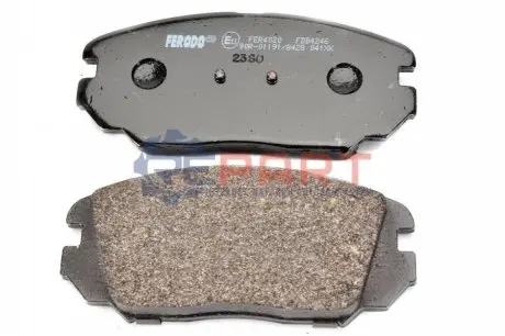 Комплект гальмівних колодок передн, HONDA CIVIC VIII HYUNDAI GRANDEUR, SONATA V, TUCSON KIA OPIRUS 1.6-3.8 06.04-05.13 FERODO FDB4246 Купити в Україні