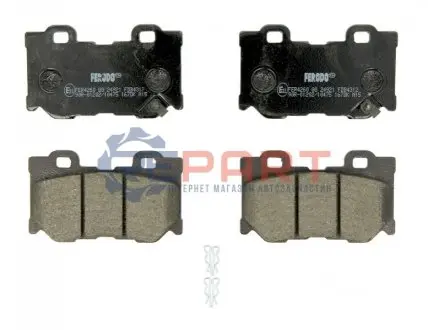 Комплект гальмівних колодок задн, INFINITI FX, G, M, M37, Q50, Q60, Q70, QX70 NISSAN 370Z 2.0-5.6 09.07 FERODO FDB4312 Купити в Україні