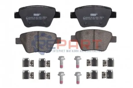 Комплект гальмівних колодок задн, AUDI A1, A3 SEAT ALTEA, ALTEA XL, LEON SKODA OCTAVIA II, SUPERB II, YETI VW BEETLE, CADDY III, EOS, GOLF VI, JETTA III, JETTA IV 1.2-3.6 02.03-07.19 FERODO FDB4316 Купити в Україні