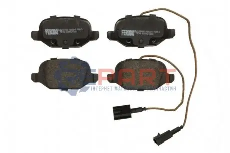 Фото 1 — Комплект гальмівних колодок, дискове гальмо FERODO (FDB4321) Фото Комплект гальмівних колодок, дискове гальмо FERODO (FDB4321) зображення 1