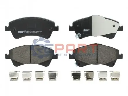 Комплект гальмівних колодок передн, CHRYSLER VOYAGER V TOYOTA AURIS, AVENSIS, COROLLA, VERSO 1.4-4.0 05.97 FERODO FDB4326 Купити в Україні