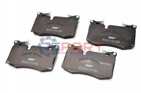 Комплект гальмівних колодок передн, MINI (R56), (R57), (R58), (R59), CLUBMAN (R55), CLUBVAN (R55) 1.4-2.0D 11.06-06.15 FERODO FDB4358