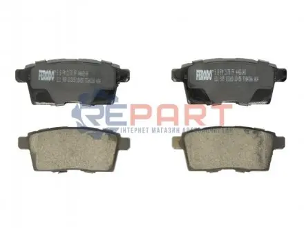 Комплект гальмівних колодок задн, LINCOLN MKX MAZDA CX-7, CX-9 2.2D-3.7 06.06 FERODO FDB4366 Купити в Україні